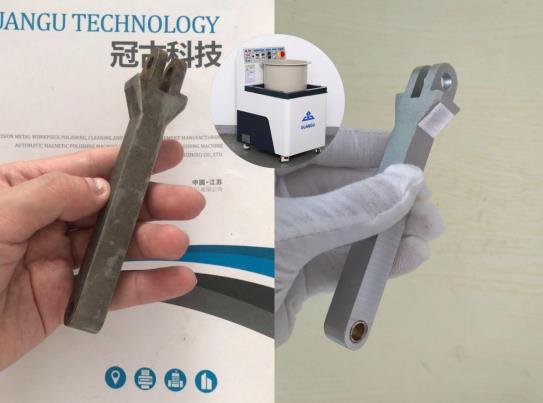 安全閥使用磁力研磨機去除刀紋 安全閥使用磁力研磨機去除刀紋